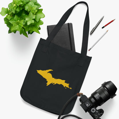 Michigan Upper Peninsula Heavy Tote Bag (w/ Gold UP Outline)