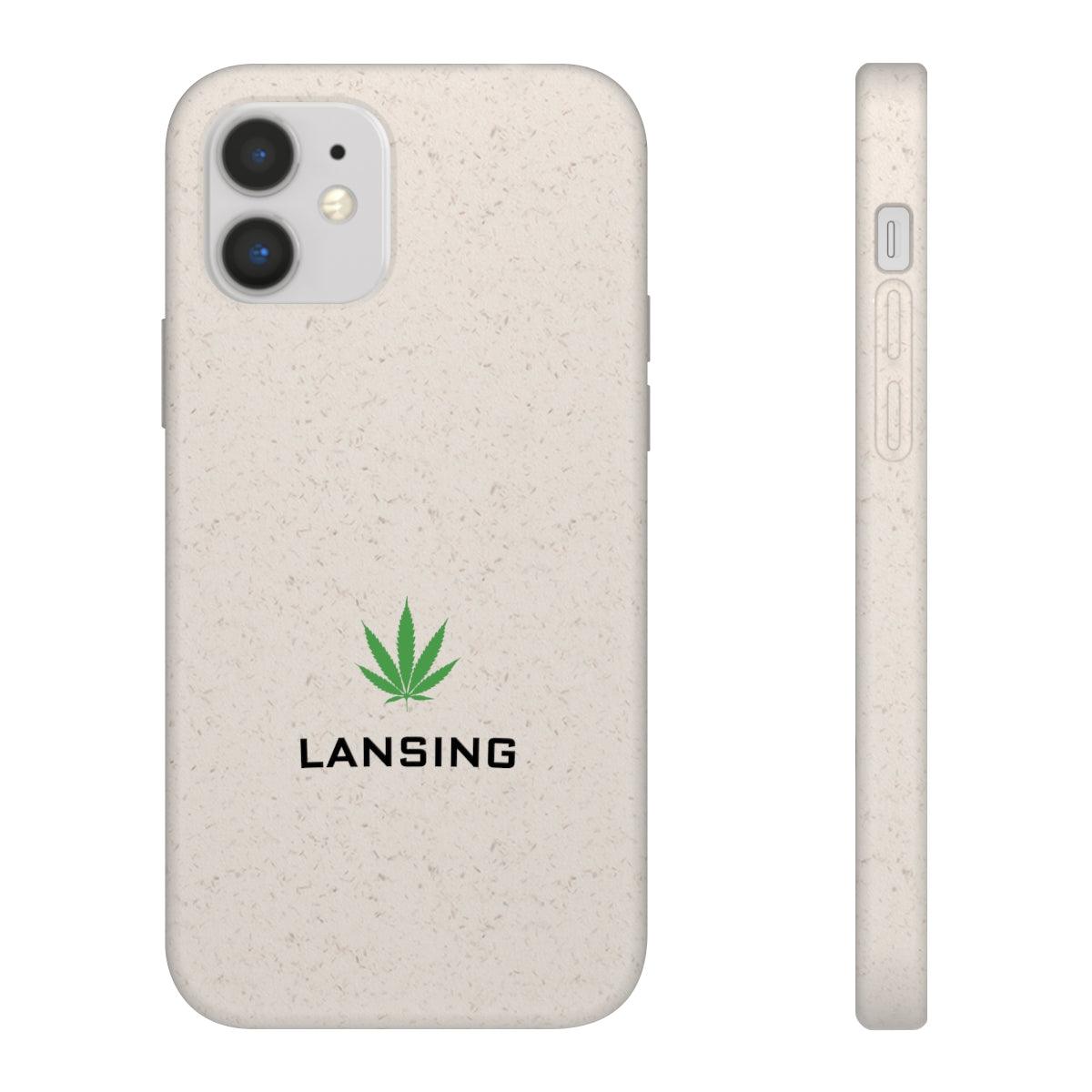 'Lansing' Phone Cases (w/ Cannabis Leaf) | Android & iPhone - Circumspice Michigan