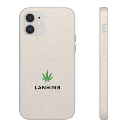 'Lansing' Phone Cases (w/ Cannabis Leaf) | Android & iPhone - Circumspice Michigan