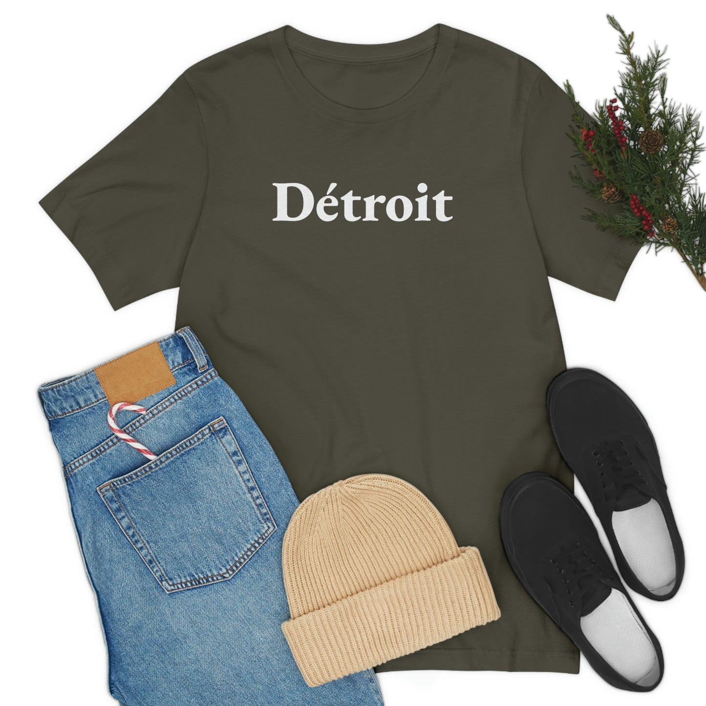 'Détroit' T-Shirt (Garamond Font) | Unisex Standard Fit