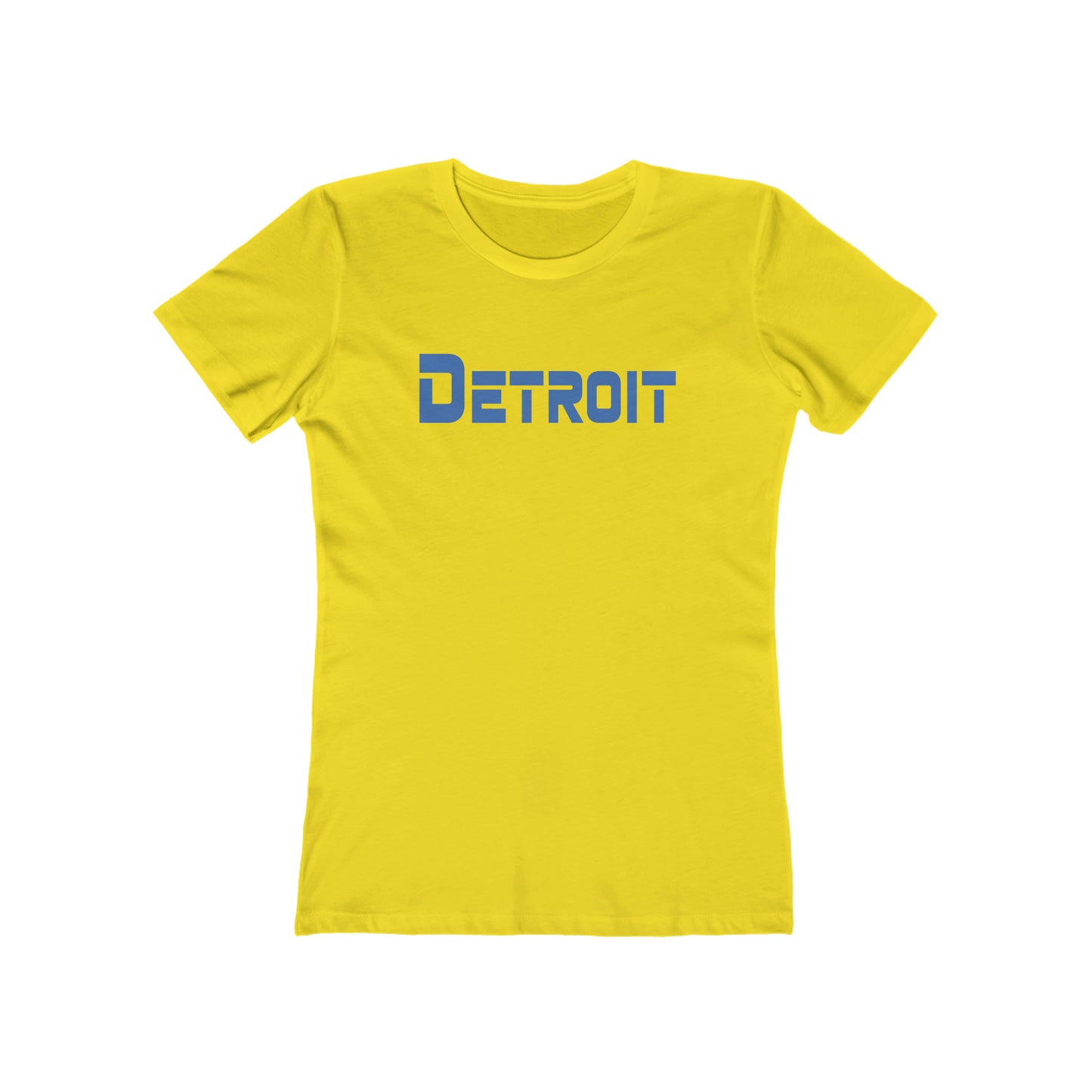 'Detroit' T-Shirt (1980s Sci-Font Font) | Women's Boyfriend Cut