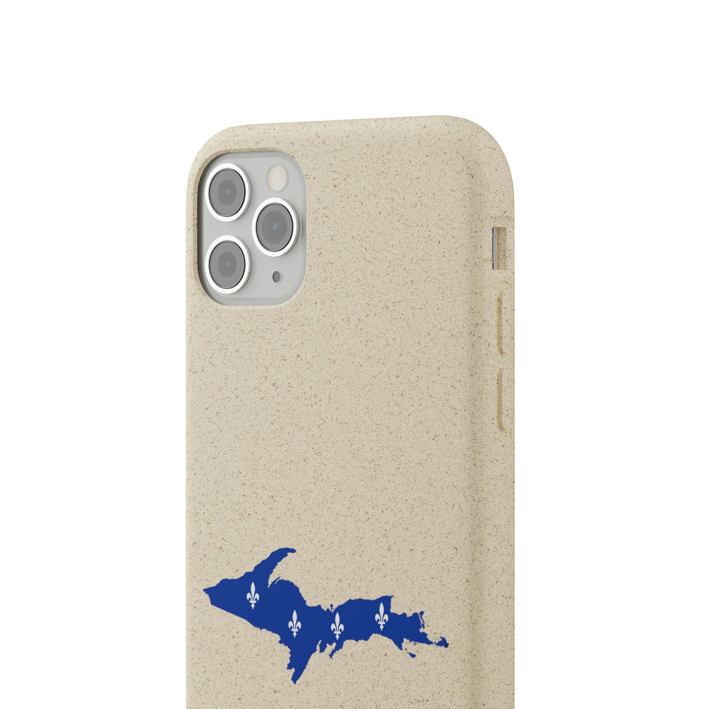 Michigan Upper Peninsula Biodegradable Phone Cases (w/ UP Quebec Flag Outline) | Apple iPhone