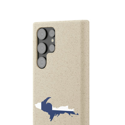 Michigan Upper Peninsula Biodegradable Phone Cases (w/ UP Finland Flag Outline) | Samsung Android