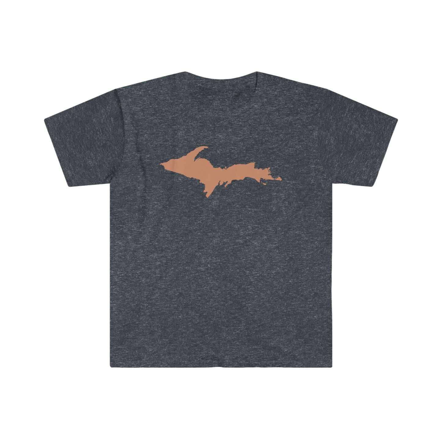 Michigan Upper Peninsula T-Shirt (w/ Copper UP Outline) | Unisex Budget