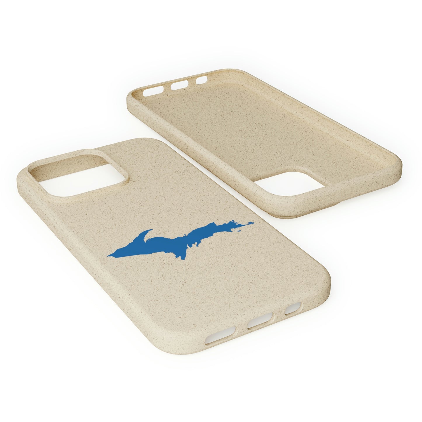 Michigan Upper Peninsula Biodegradable Phone Cases (w/ Azure UP Outline) | Apple iPhone