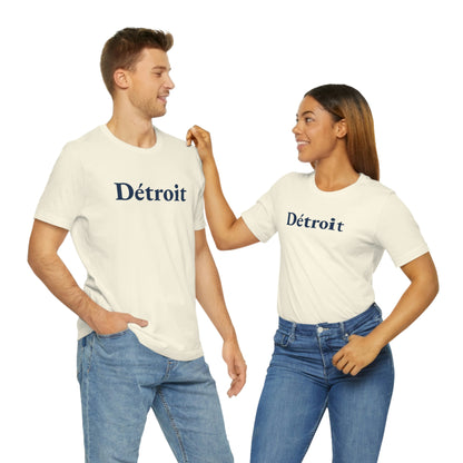 'Détroit' T-Shirt (Garamond Font) | Unisex Standard Fit