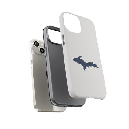 Michigan Upper Peninsula Tough Phone Case (Birch Bark White w/ UP Outline) | Apple iPhone