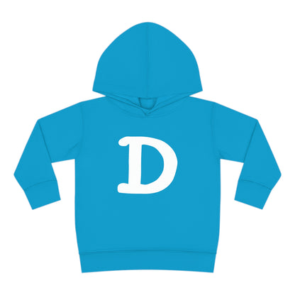 Detroit 'Old French D' Hoodie (White/Navy Full Body Outline) | Unisex Toddler