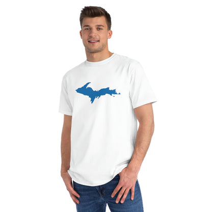 Michigan Upper Peninsula T-Shirt (w/ Azure UP Outline) | Organic Unisex