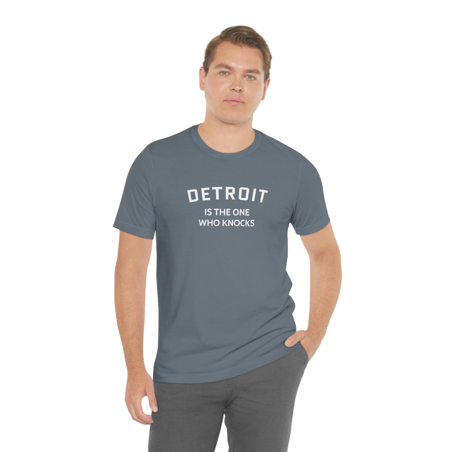 'Detroit is the One Who Knocks' T-Shirt | Unisex Standard Fit