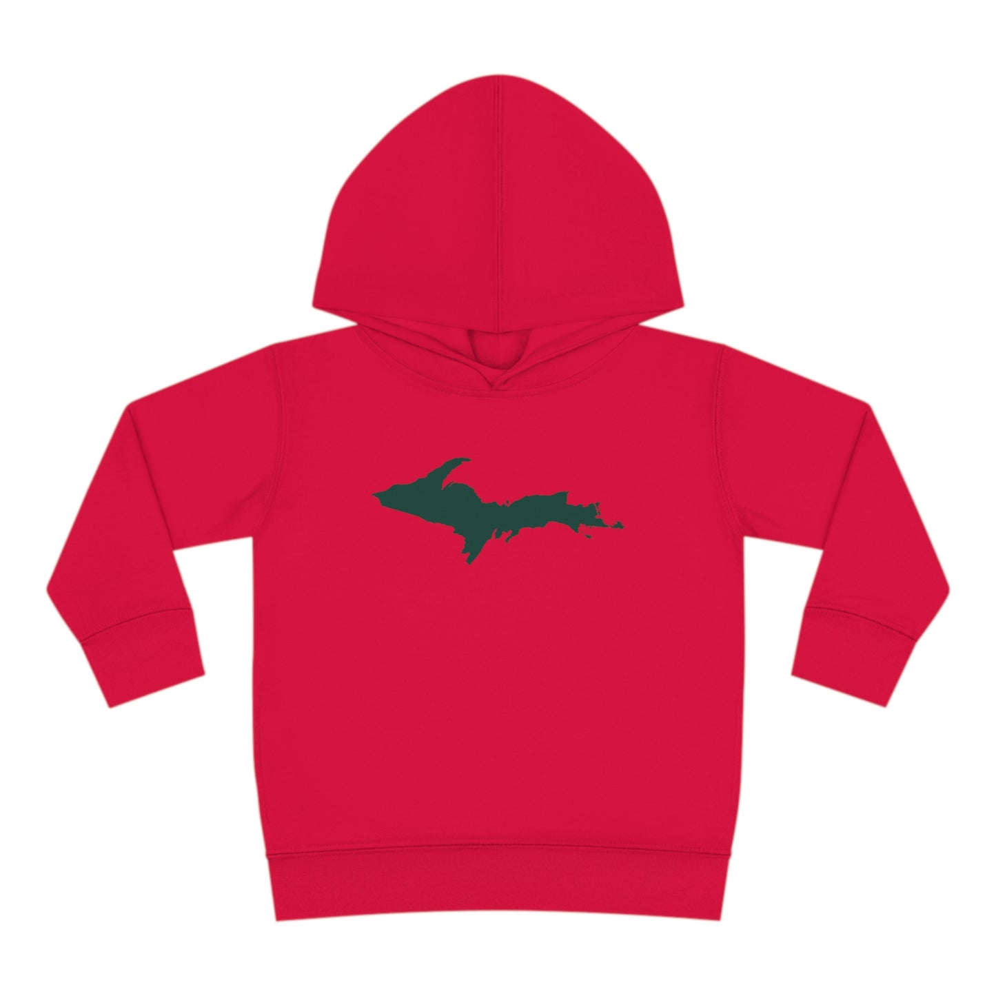 Michigan Upper Peninsula Hoodie (w/ Green UP Outline) | Unisex Toddler