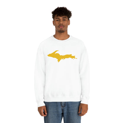 Michigan Upper Peninsula Sweatshirt (w/ Gold UP Outline) | Unisex Standard