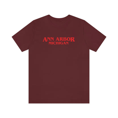 'Ann Arbor Michigan' ' T-Shirt (1980s Drama Parody) | Unisex Standard Fit