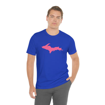 Michigan Upper Peninsula T-Shirt (w/ Pink UP Outline) | Unisex Standard Fit