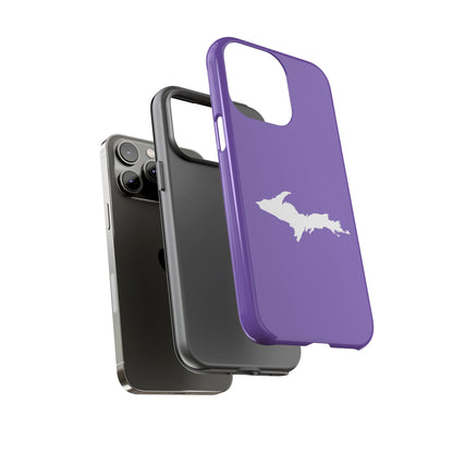 Michigan Upper Peninsula Tough Phone Case (Lake Iris w/ UP Outline) | Apple iPhone