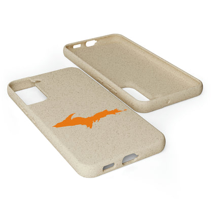 Michigan Upper Peninsula Biodegradable Phone Cases (w/ Orange UP Outline) | Samsung Android