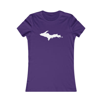 Michigan Upper Peninsula T-Shirt (w/ UP Outline) | Women's Slim Fit