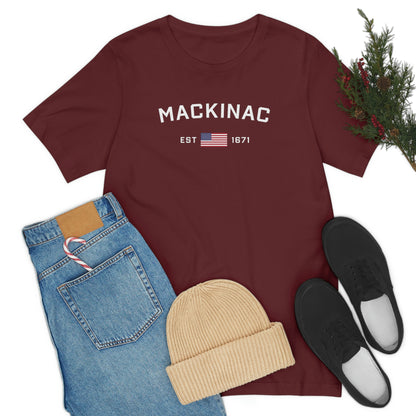 'Mackinac EST 1671' T-Shirt | Unisex Standard Fit