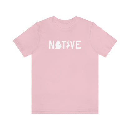 Michigan 'Native' T-Shirt (Licence Plate Font) | Unisex Standard Fit