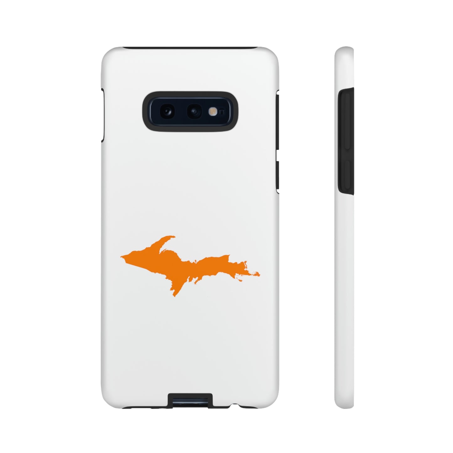 Michigan Upper Peninsula Tough Phone Case (w/ Orange UP Outline) | Samsung & Pixel Android