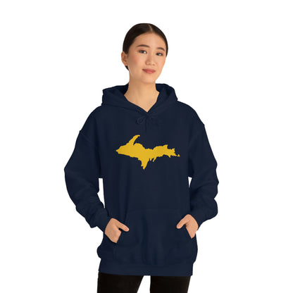 Michigan Upper Peninsula Hoodie (w/ Gold U.P. Outline) | Unisex Standard