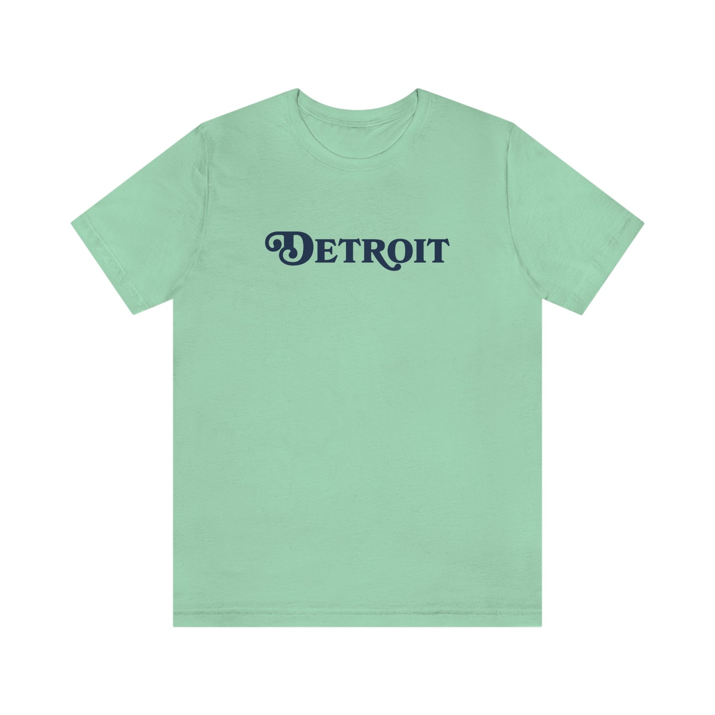 'Detroit' T-Shirt (Sloped Roman Font) | Unisex Standard Fit