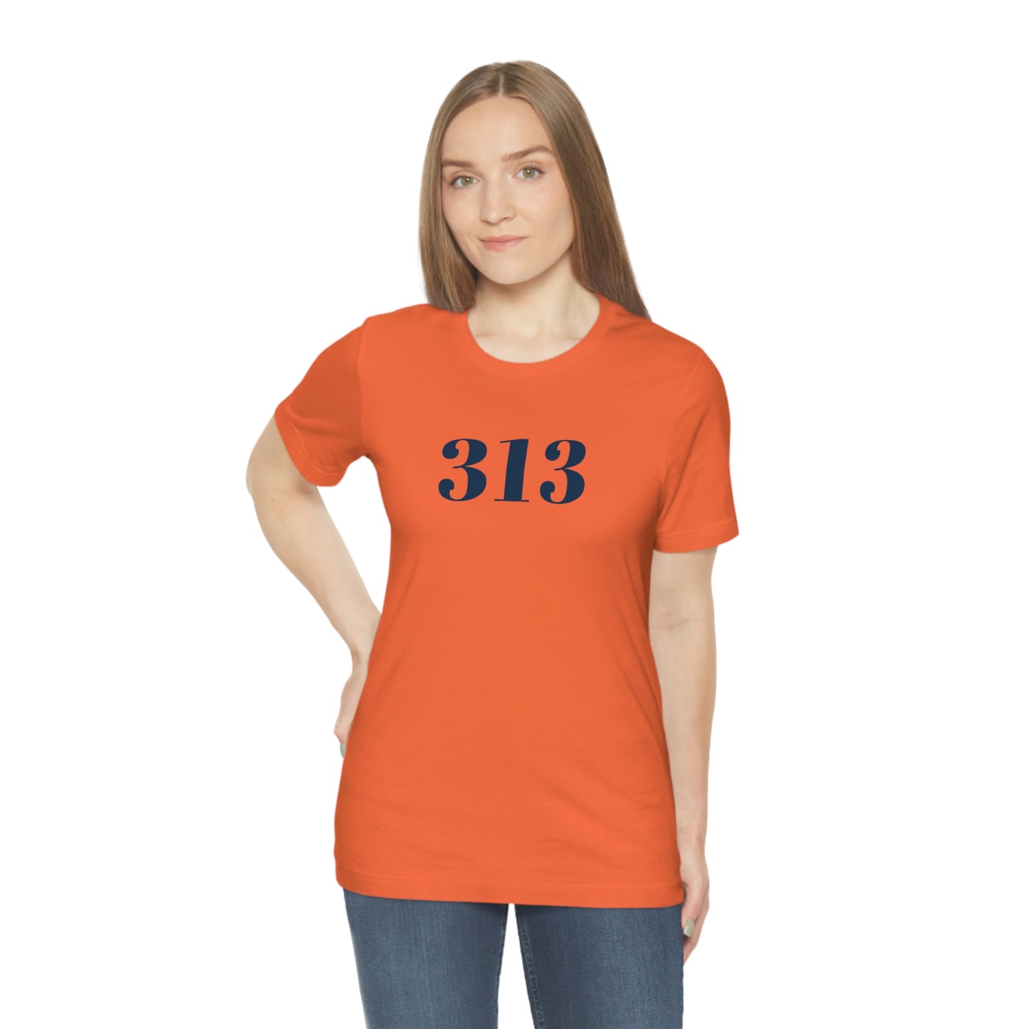 Detroit '313' T-Shirt (Didone Font) | Unisex Standard Fit