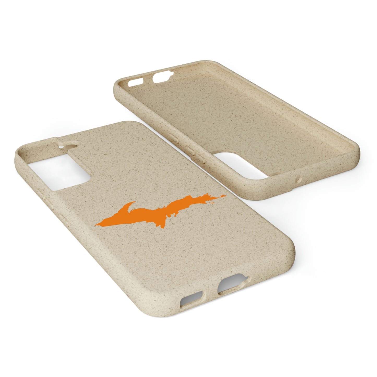 Michigan Upper Peninsula Biodegradable Phone Cases (w/ Orange UP Outline) | Samsung Android