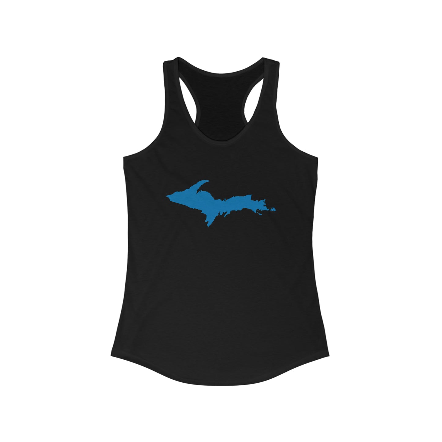 Michigan Upper Peninsula Tank Top (w/ Azure UP Outline) | Women's Racerback