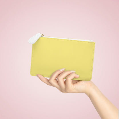 Michigan Upper Peninsula Mini Clutch Bag (Yellow Cherry Color w/ Pink UP Outline)