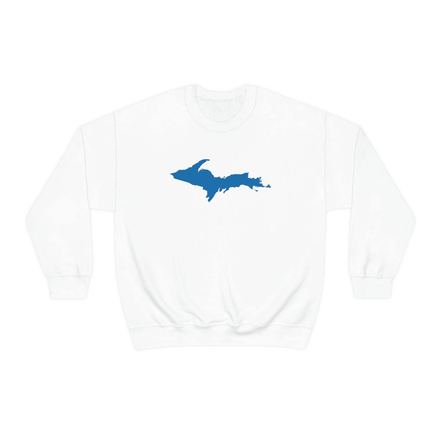 Michigan Upper Peninsula Sweatshirt (w/ Azure UP Outline) | Unisex Standard