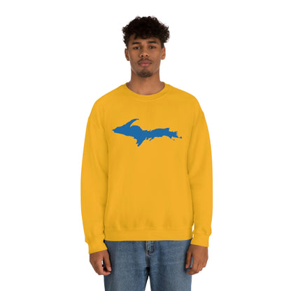 Michigan Upper Peninsula Sweatshirt (w/ Azure UP Outline) | Unisex Standard