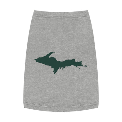 Michigan Upper Peninsula Pet Tank Top (w/ Green UP Outline)