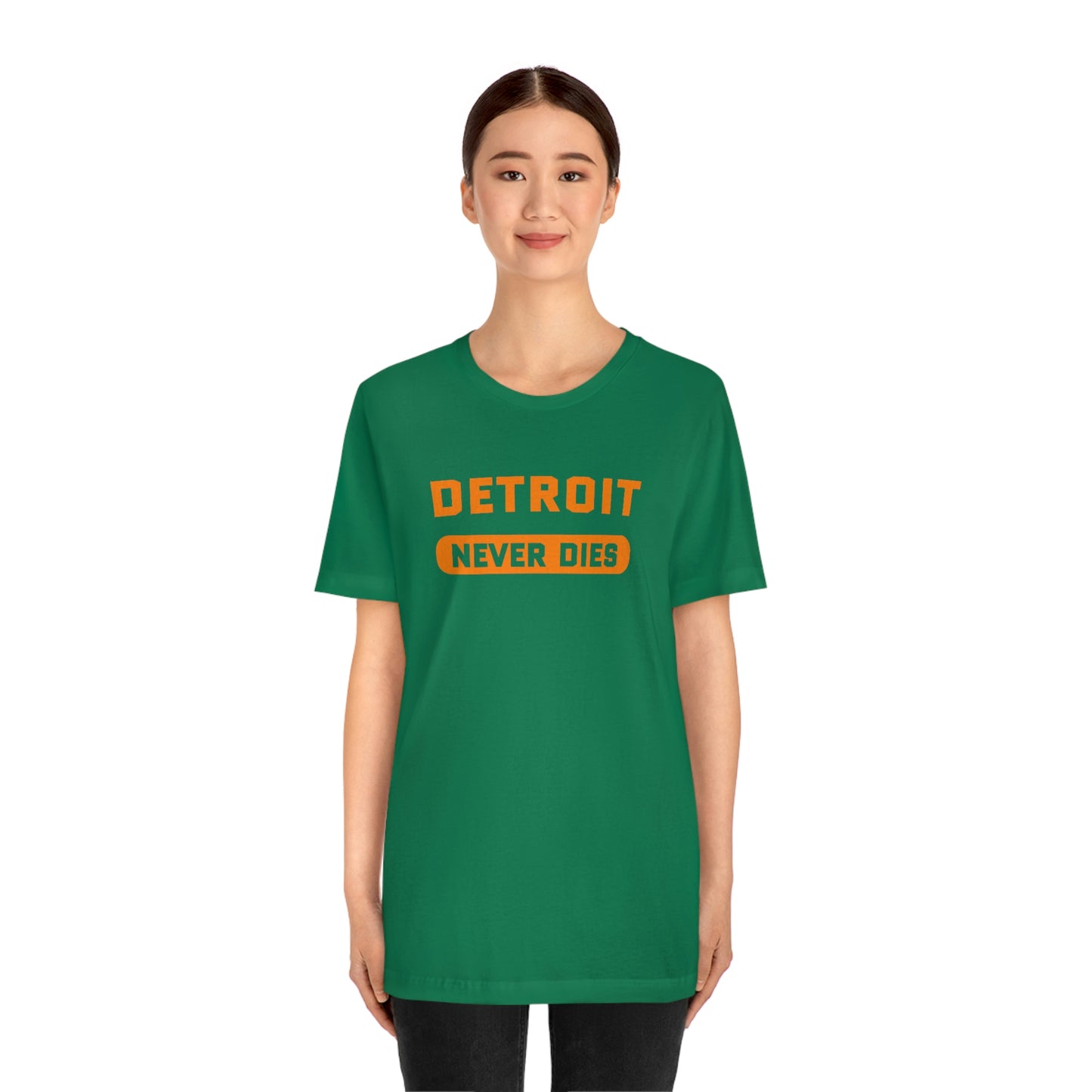 'Detroit Never Dies' T-Shirt | Unisex Standard Fit