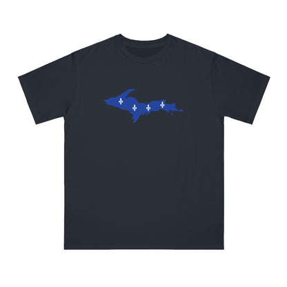 Michigan Upper Peninsula T-Shirt (w/ UP Quebec Flag Outline) | Organic Unisex