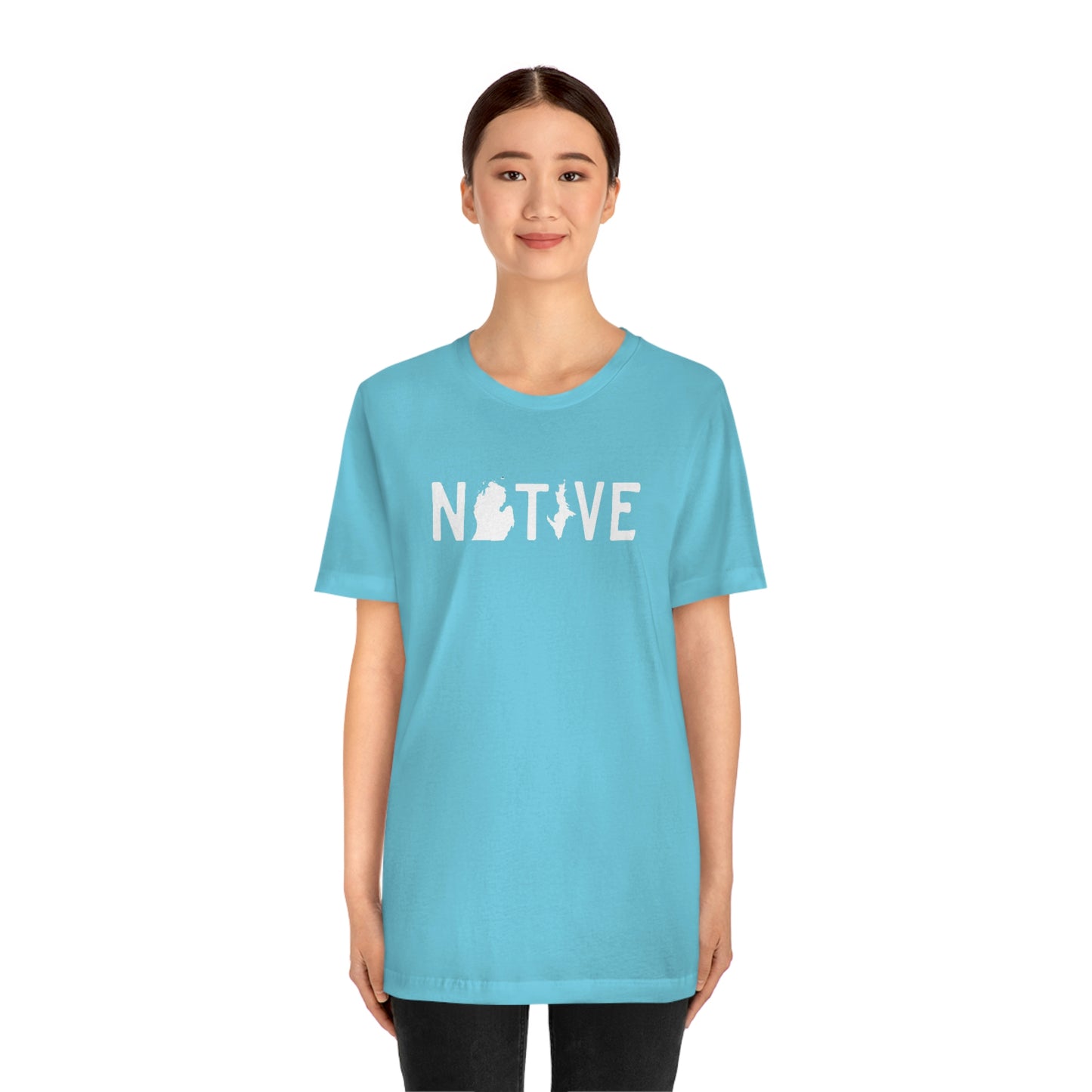 Michigan 'Native' T-Shirt (Licence Plate Font) | Unisex Standard Fit