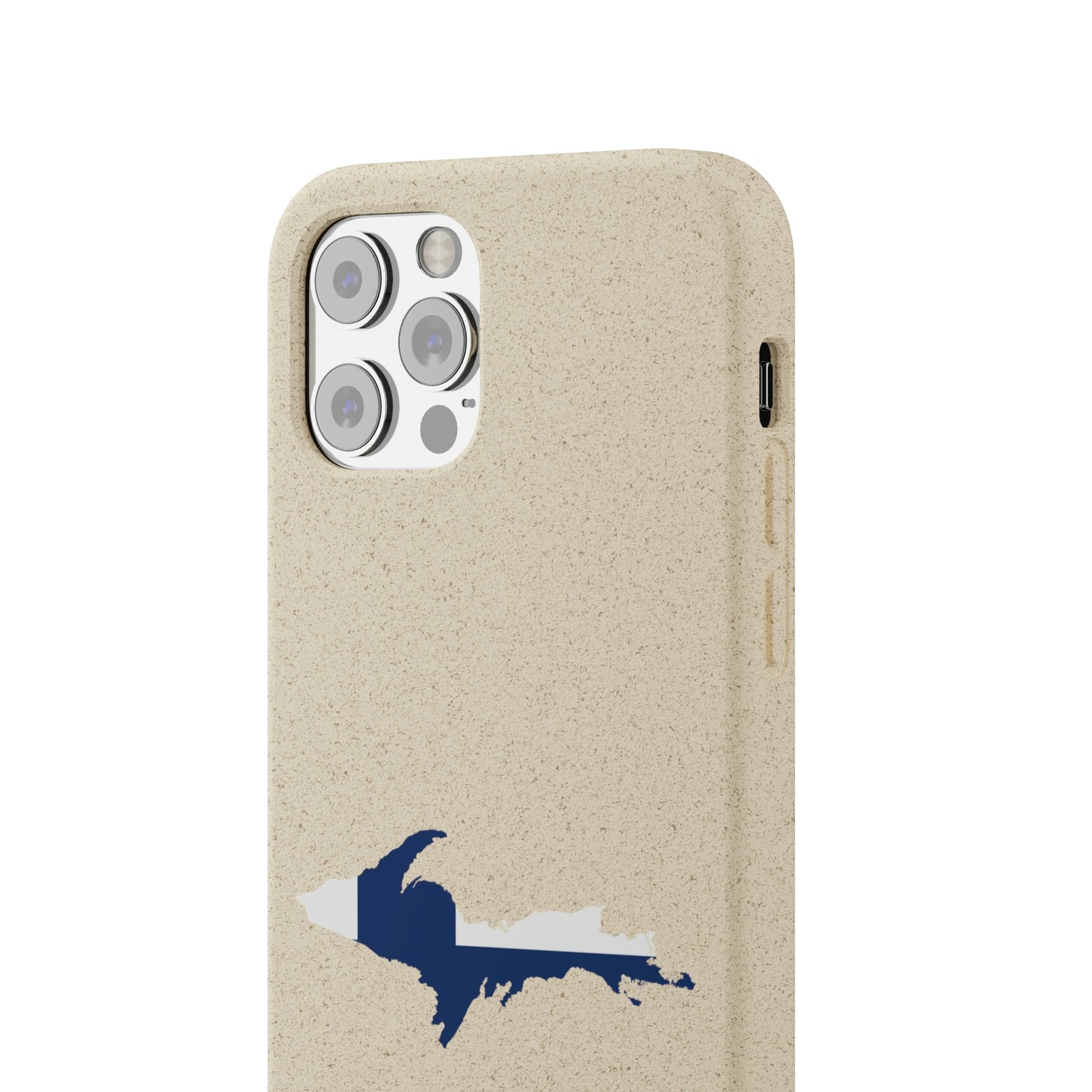 Michigan Upper Peninsula Biodegradable Phone Cases (w/ UP Finland Flag Outline) | Apple iPhone