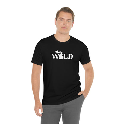 Michigan 'Wild' T-Shirt (Woodcut Font) | Unisex Standard Fit