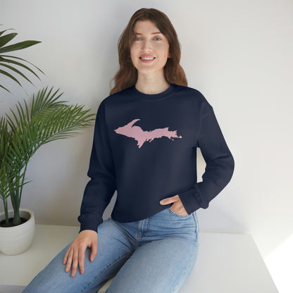 Michigan Upper Peninsula Sweatshirt (w/ Pink UP Outline) | Unisex Standard