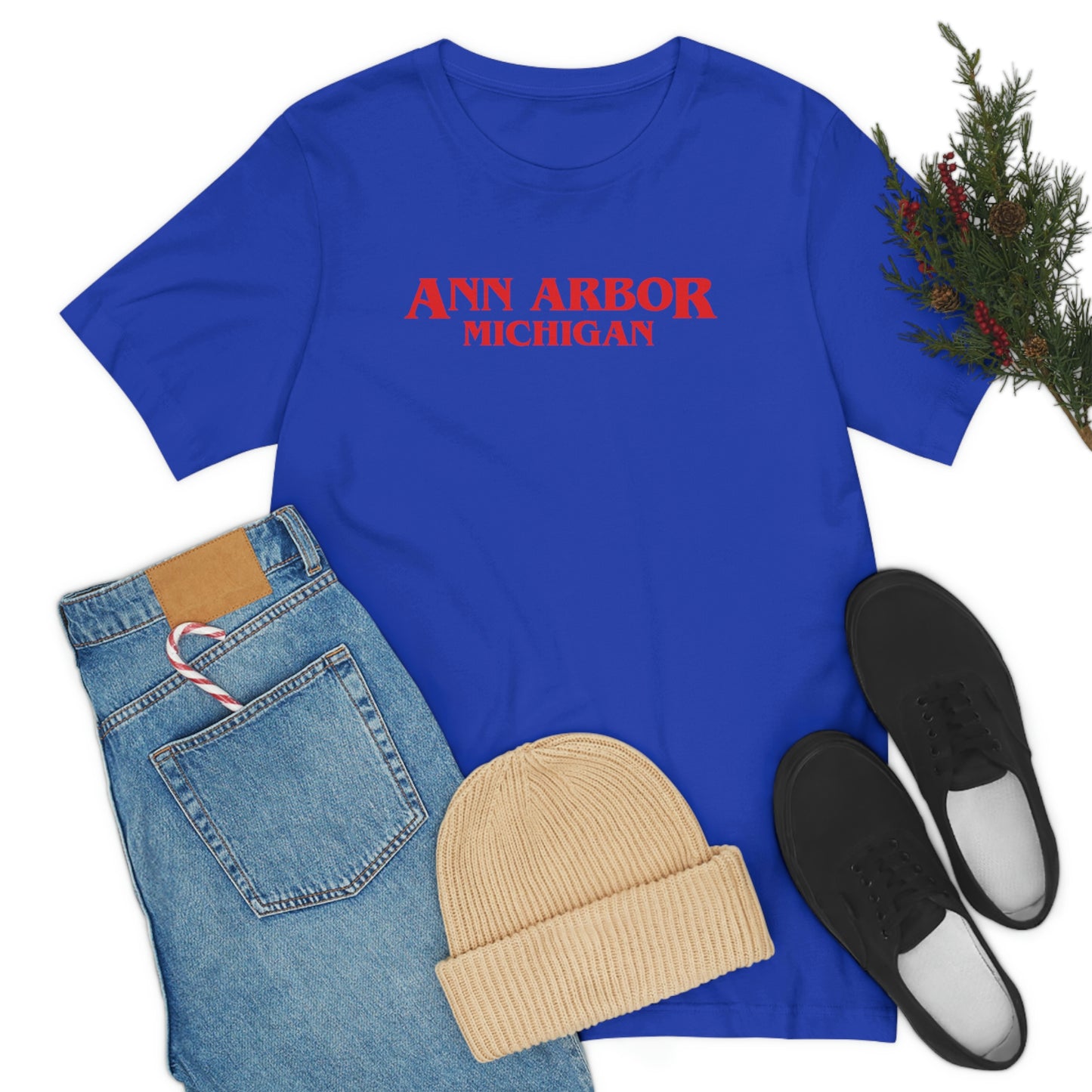 'Ann Arbor Michigan' ' T-Shirt (1980s Drama Parody) | Unisex Standard Fit