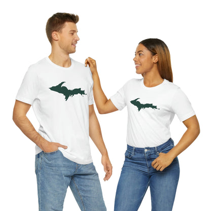 Michigan Upper Peninsula T-Shirt (w/ Green UP Outline) | Unisex Standard Fit