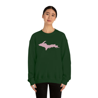 Michigan Upper Peninsula Sweatshirt (w/ Pink UP Outline) | Unisex Standard