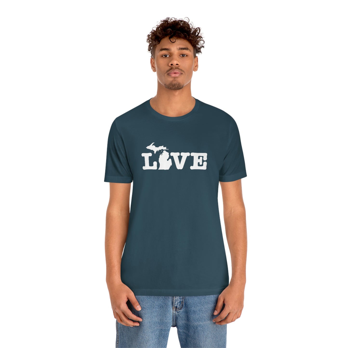 Michigan 'Love' T-Shirt (Typewriter Font) | Unisex Standard Fit