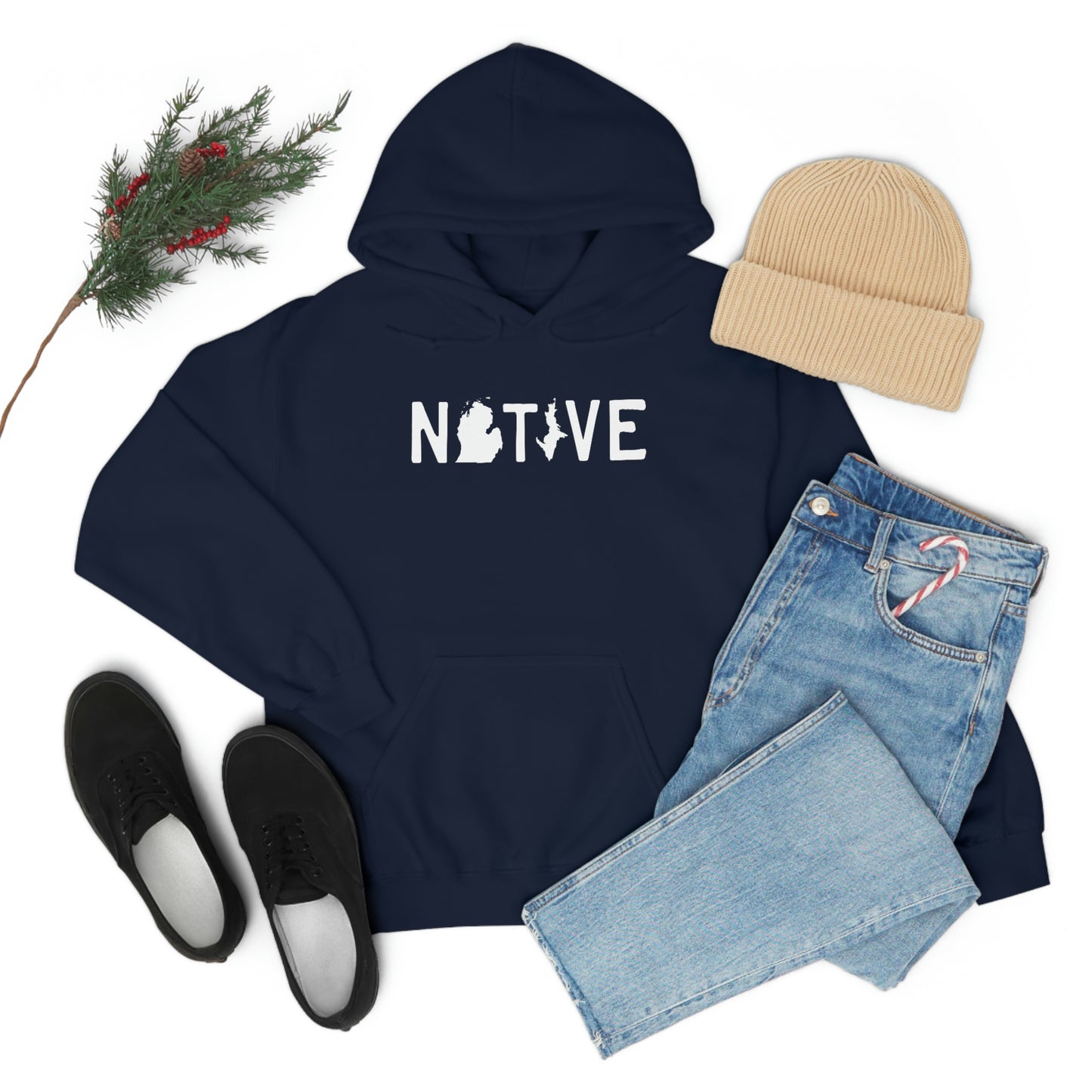 Michigan 'Native' Hoodie (Licence Plate Font) | Unisex Standard