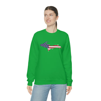 Michigan Upper Peninsula Sweatshirt (w/ UP USA Flag Outline) | Unisex Standard