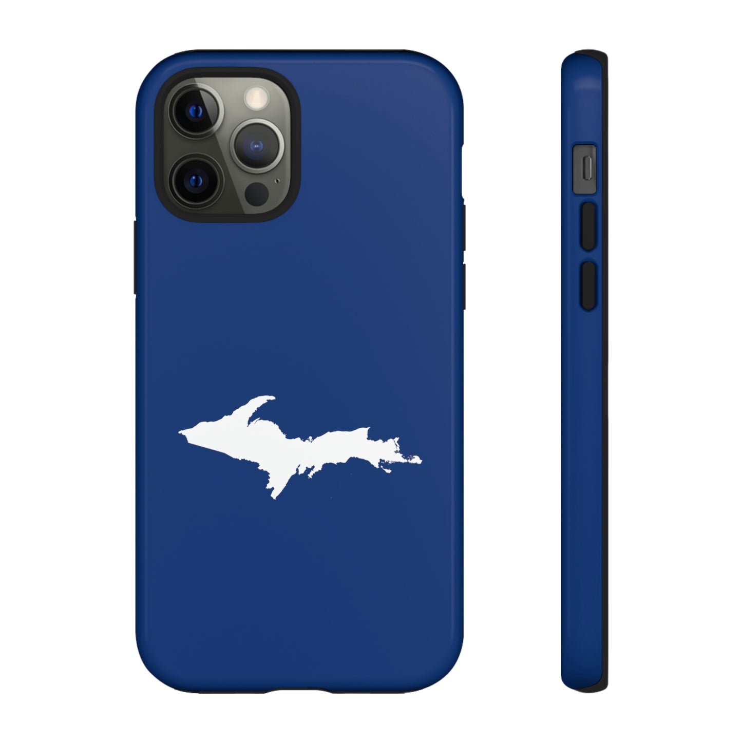 Michigan Upper Peninsula Tough Phone Case (Dearborn Blue w/ UP Outline) | Apple iPhone