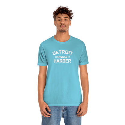 'Detroit Knocks Harder' T-Shirt | Unisex Standard Fit