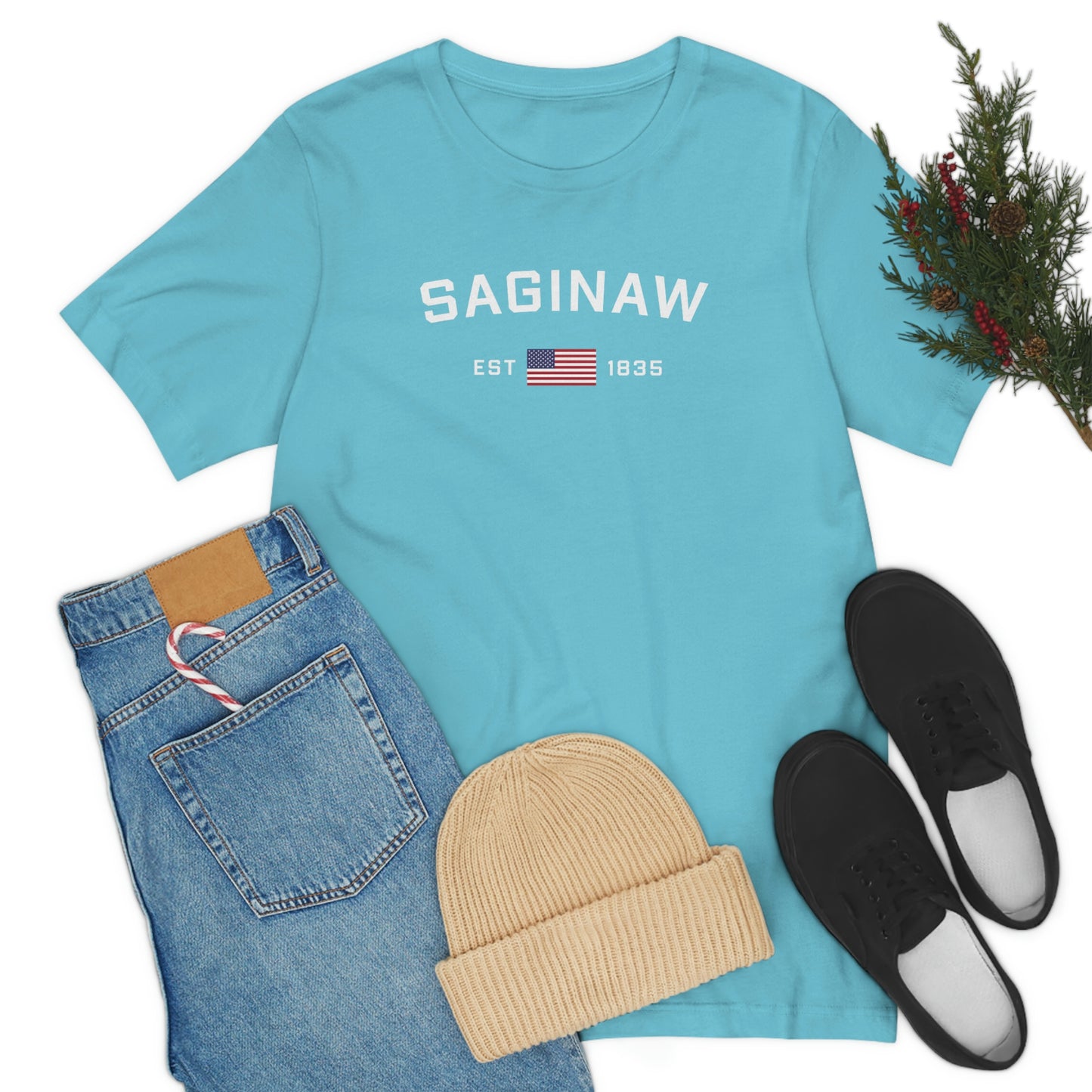 'Saginaw EST 1835' T-Shirt | Unisex Standard Fit