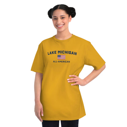 'Lake Michigan All-American' T-Shirt | Organic Unisex