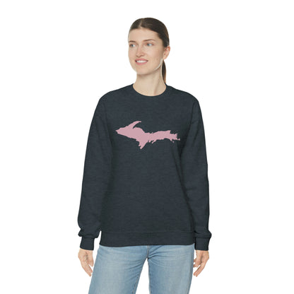 Michigan Upper Peninsula Sweatshirt (w/ Pink UP Outline) | Unisex Standard